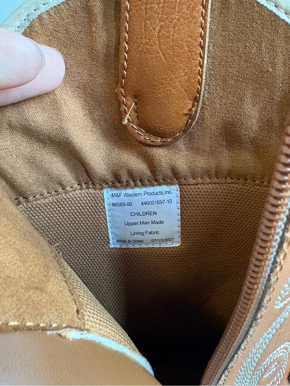 Twister Elizabeth Toddler Girls Cowboy Boots, Brown. Sz 10 - Picture 8 of 8